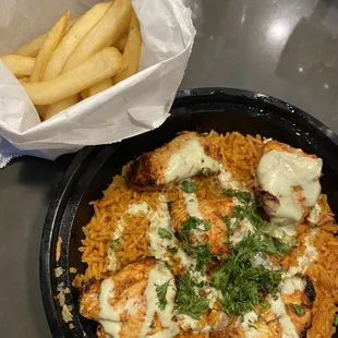 shish tawook with fries