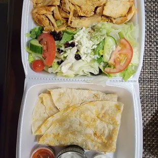 Chicken shawarma plate.