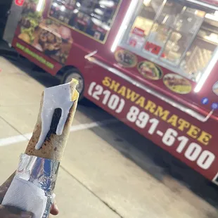 Chicken shawarma wrap