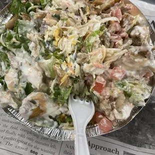 Chicken bowl mixed!