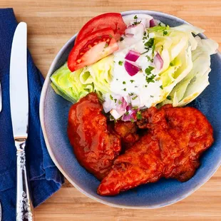 Buffalo Iceberg Wedge Salad