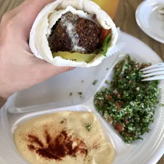 Falafel Wrap Platter