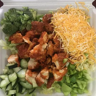 Chicken Finger Salad...their homemade Ranch the BEST!