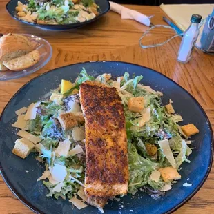 Blackened Salmon Caesar Salad