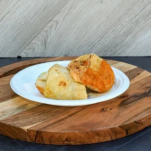 Cheese sealed burrito