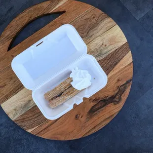 Strawberry filled churros