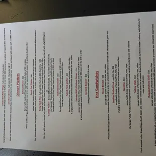 Menu.
