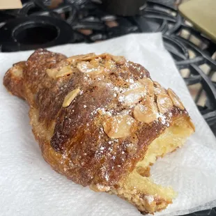 Sweet almond croissant