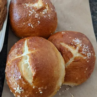 Pretzel rolls