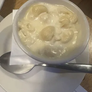 Mac n cheese to warm is on a cold afternoon