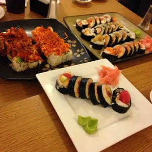 Some of their premium rolls and some of their simpler rolls.