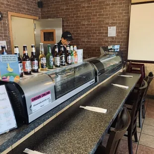 sushi and sashimi, interior