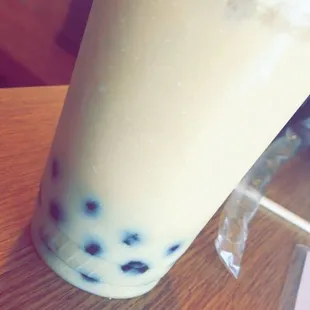 Bubble peach tea