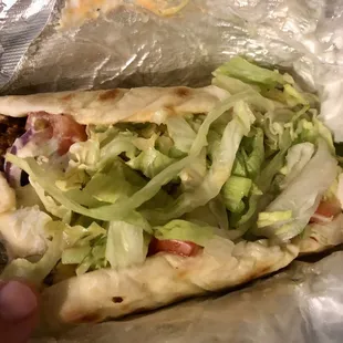 Very uninspiring and underseasoned falafel. Not worth $12. Will not be back here again. Not impressed at all