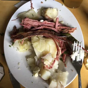 Corned beef and cabbage. St. Patrick&apos;s Day 2019