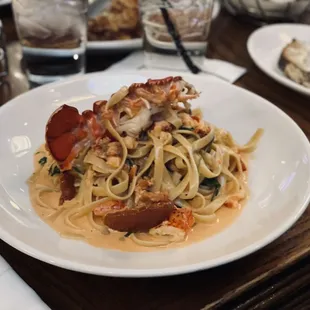 Lobster fettuccine