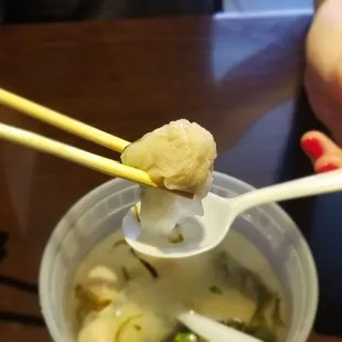 Wonton close up