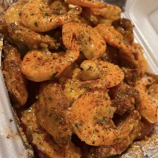 chicken wings and fried chicken, food