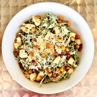 Kale Chicken Ceasar Salad