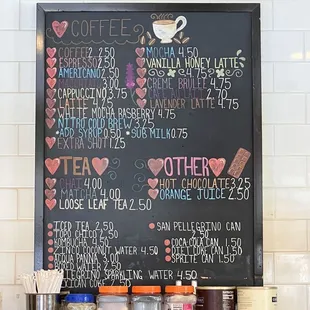 Coffee Menu