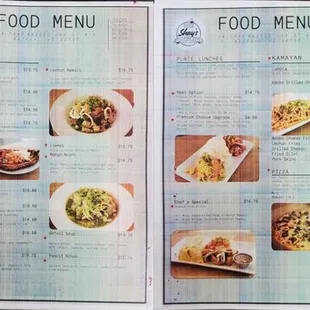 Most current menu 3-25-2022