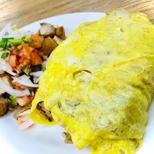 Sweet Longanisa Fried Rice Omelette