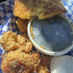 Fried Chicken, Collard Greens &amp; Hot Water Cornbread.