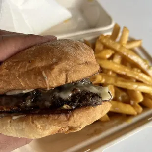 Good Guy burger with Krazy Fries