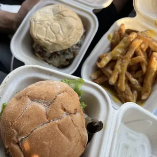 All American Smash Burger up front $9
