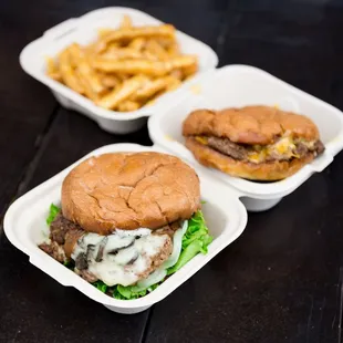 Burger and Fry assortment (@miguelmoralesphotography on Instagram)
