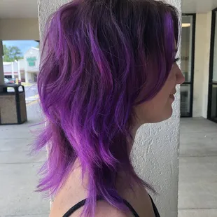 Purple hair!