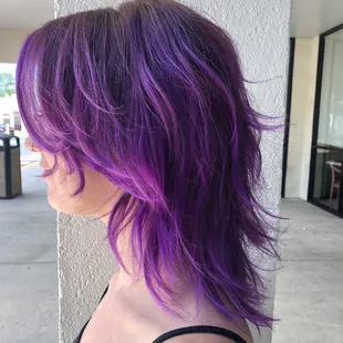 Purple hair!