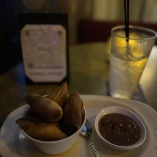 Spicy lentil samosas. Deelish!