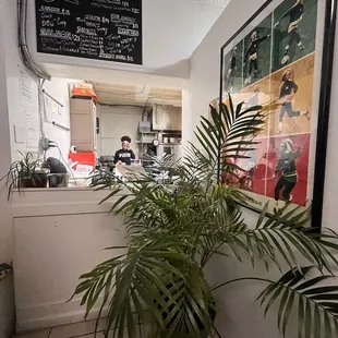 Interior of restaurant