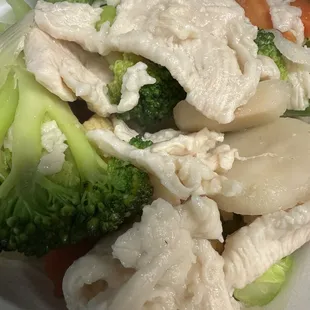 Steamed Chicken with mixed vegetables