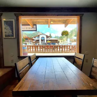 the view from the dining room