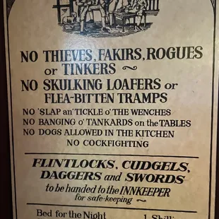 the rules for the drink