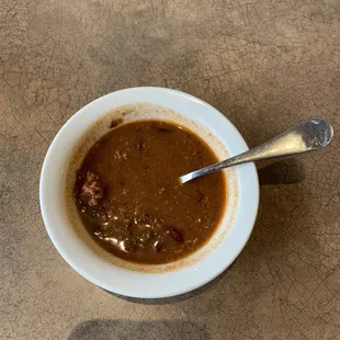 Sample of Lamb Chili. Very Good!