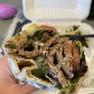 lamb &amp; beef wrap