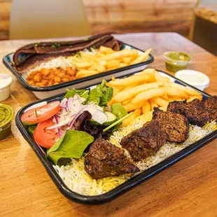 6. Beef &amp; Lamb Gyro Platter, 5. Steak Kabob Platter