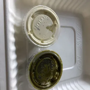 My order came with these two sauces.