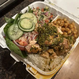 4. Salmon Kabob Platter