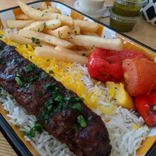 7. Beef Kubideh Platter