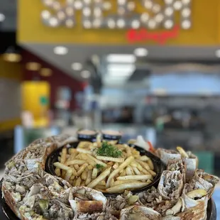 shawarma and fries