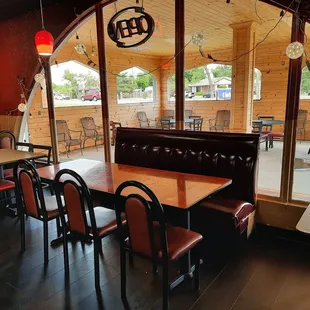 They've recently added a lovely patio.