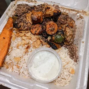 Of course I had to have the shish tawook in lemon oregano sauce. Great, as always!