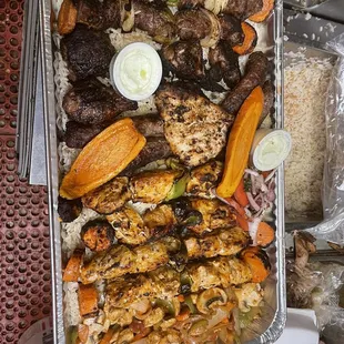 Lebanese Tray.That's delicious