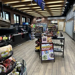 the inside of a grocery store