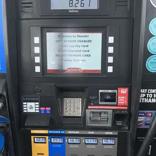 Some this gas is 30cents more than next door at BJs.    I stopped pumping once I noticed that.