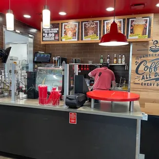 Order pickup area